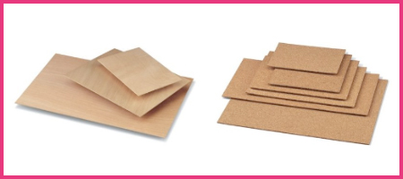 tableros de madera y corcho para manualidades